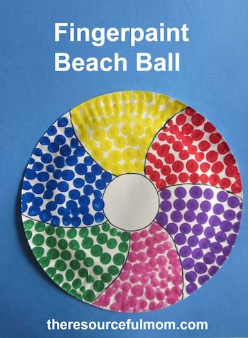 Fingerprint Beach Ball Beach Ball Crafts, Beach Art Projects, Beach Theme Preschool, Beach Crafts For Kids, Summer Crafts For Toddlers, Summer Preschool Crafts, June Crafts, Summer Preschool Activities, Beach Themed Crafts