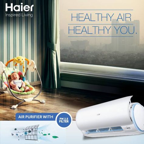 Air Purifier Creative Ads, Haier Air Conditioner, Air Purifier Ads, Air Conditioner Advertising, Air Conditioner Ads, Cosmetics Advertising, Disney Drawings Sketches, Piece Of Mind, Creative Advertising Design