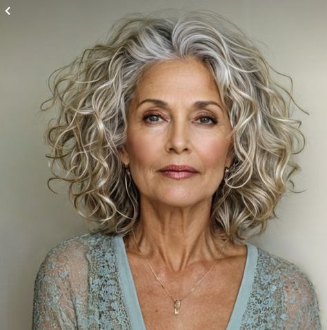 Styling Wavy Hair Naturally, No Fuss Hairstyles, Modern Long Hairstyles, Natural Curly Hair Cuts, Grey Curly Hair, Timeless Looks, Grey Hair Inspiration, Beautiful Gray Hair, Curly Hair Photos