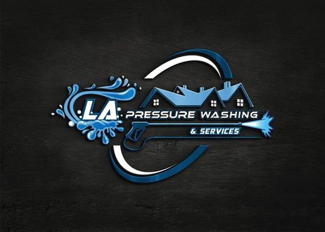 Pressure Washing Business Logo, Pressure Washing Logo Design, Pressure Washer Logo, Cleaning Service Logo Ideas, Power Washing Logo, Pressure Washing Logo, Pressure Washing Business, Roofing Logo, Plumbing Logo