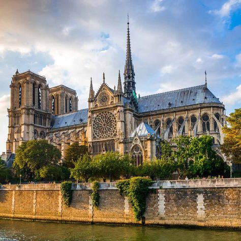 This Is How Long It Took to Build Notre Dame Gothic Cathedrals, Hdr Photos, Gothic Cathedral, Landmark Buildings, Cathedral Church, Mont Saint Michel, Gothic Architecture, Stately Home, Place Of Worship