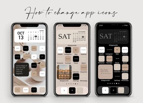 Widget Setup Ideas, I Pad Home Screen Layout, Iphone Icons Organize Aesthetic, Iphone Screen Aesthetic, Iphone Themes Aesthetic, Phone Organization Home Screen, Ios Setup, Iphone Decor, Phone Organisation