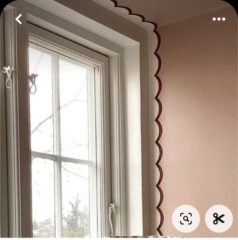 Painted Molding, Deco Boheme, Wallpaper Border, Big Girl Rooms, Ikea Hacks, Eclectic Home, Interior Inspo, Just The Way, Wall Paint