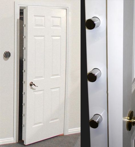 Browning Security Doors: Peace of Mind with Built-in Concealment Speakeasy Furniture, Vault Room, Security Room, Bank Safe, Safe Door, Panic Rooms, Safe Deposit Box, Home Security Camera Systems, Vault Doors