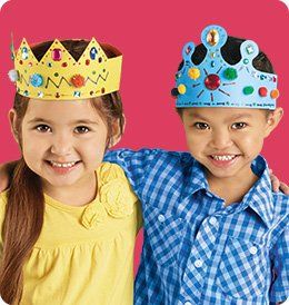 Creative Crowns | Lakeshore® Learning Materials Crown Crafts For Kids, Kindergarten Crown, Crown Templates, Fairy Tales Preschool, Movie Crafts, Princess Crafts, Bible Story Crafts, Crown For Kids, Lakeshore Learning