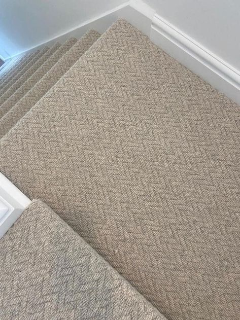 Floor Alternatives, Wood Floor Alternative, Brockway Carpets, Tweed Carpet, Upstairs Carpet, Stairs And Landing Ideas, Foyer Remodel, Split Foyer Remodel, Hallway Landing