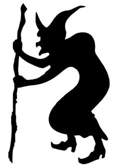 Witch Shadow puppet Strašidelný Halloween, Moldes Halloween, Old Witch, Witch Silhouette, Fröhliches Halloween, Adornos Halloween, Manualidades Halloween, Halloween Silhouettes, A Broom