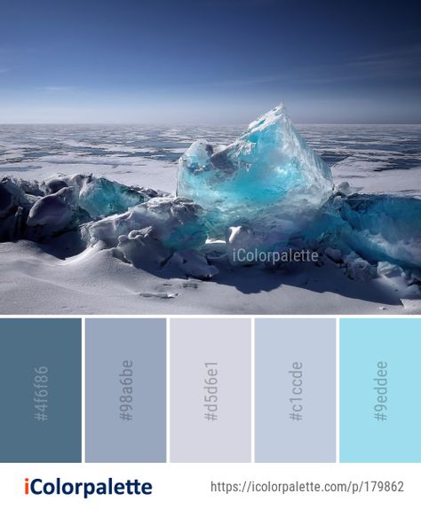 Color palette theme related to arctic, arctic ocean, freezing, ice, ice cap, iceberg, Image, polar ice cap, sea, sea ice, water, .   Download color palette as Pdf, Adobe swatch and more. Color Palette Theme, Lavender Color Palette, Ocean Images, Ocean Room, Ice Cap, Color Palette Ideas, Ice Blue Color, Arctic Sea, Sea Ice