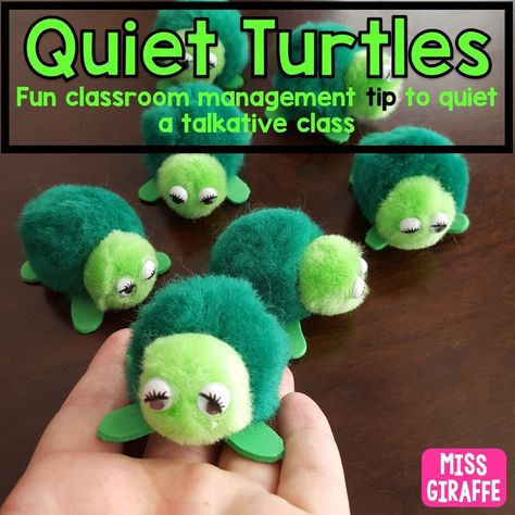 Quiet Turtles are my favorite classroom management idea ever! Read this to see how to use them! Chatty Class Classroom Management, Talkative Class, Talkative Students, Turtle Classroom, Teaching Classroom Management, Behavior Management Strategies, Classroom Behavior Management, Classroom Management Strategies, Management Strategies