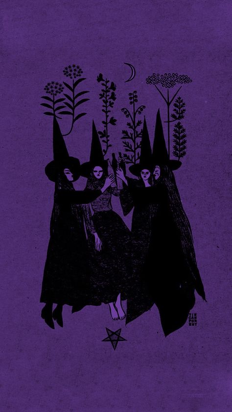 Witchcore Lockscreen, Summer Witchy Wallpaper, Purple Autumn Wallpaper, Witchy Lockscreen Aesthetic, Witch Craft Wallpaper, Whimsigoth Desktop Wallpaper, Purple Witch Wallpaper, Witchy Iphone Background, Purple Witchy Wallpaper