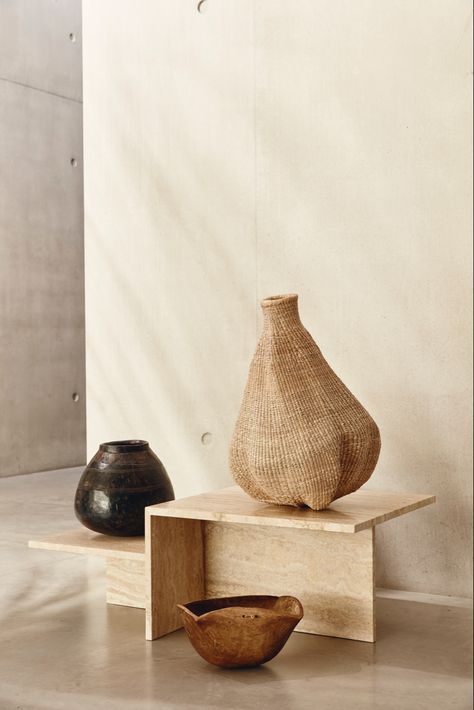 All of our curated pieces are one of a kind, hand carved with no two the same. Created by African communities, these pieces have a rich history and culture behind them, adding more than just something beautiful to your home. Style with meaning #homeaccents #homeaccessoriesdecor #homeaccessoriesluxury #shelfie #interiordecor #woodenbowls #pots #basket #organicshapes Greek Interior, Marble Tables, Loft Interior, Clay Vase, Wooden Flowers, Interior Stylist, African Design, Wooden Bowls, 인테리어 디자인