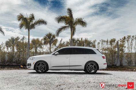 Imposing White Audi Q7 Quattro Has Its Face Revised with Chrome Billet Grille Audi Q7 Quattro, White Audi, Audi Q7, Military Discounts, Us Images, Instagram Inspiration, Dream Life, Luxury Cars, Dream Cars