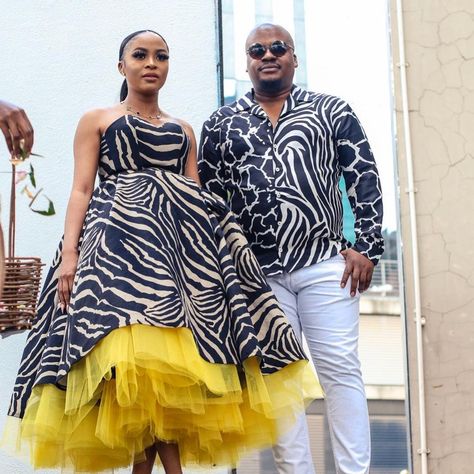 Traditional Wedding Outfits South Africa, Shweshwe Patterns, Modern Traditional Wedding, African Traditional Dress, Couple Swag, Africa Traditional, Traditional Wedding Outfits, South African Traditional Dresses, African Traditional Wear