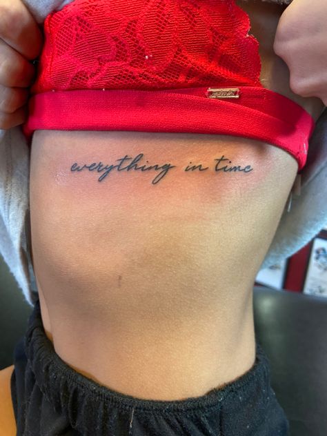 #tattoo #ribtattoo #quote #quotetattoo #rib #smalltattoo #small Quote Tattoos Back Of Arm, Small Tattoos For Side Ribs, Family Rib Tattoo, You Are Enough Tattoo On Rib, Women Rib Tattoo Quotes, Womens Side Tattoos Ribs Quotes, Strength Rib Tattoo, Rib Saying Tattoos For Women, Tattoo Placements For Quotes