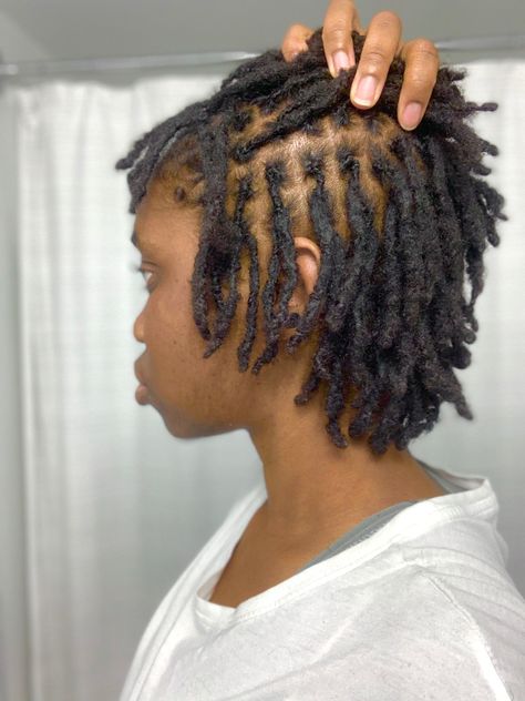 Instant Loc Journey, Instant Locs Short Hair, Instant Dread Locks, Instant Locs Natural Hair Short, Short Instant Locs, Instant Locs On Short Hair, Fine Locs, Instant Locs Natural Hair, Short Starter Loc Styles For Women