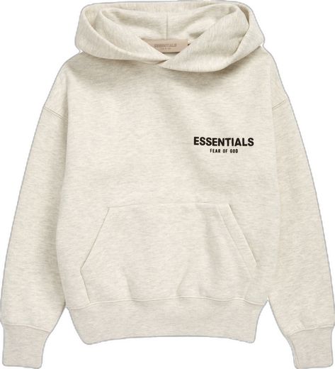 Fear of God Kids' Essentials Graphic Hoodie available at #Nordstrom White Essentials Hoodie, Hoodies Essentials, Fear Of God Essentials Outfit, Essentials Hoodie Outfit, Essentials Fear Of God Hoodie, Fear Of God Hoodie, Essentials Sweater, Essentials Sweatshirt, Dream Tops