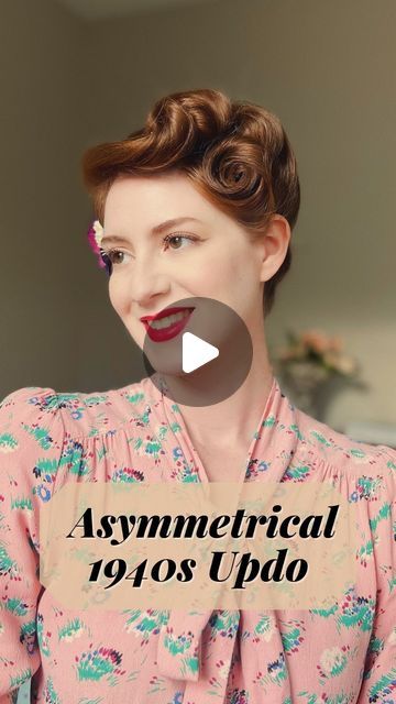 Vintage Braided Updo, I Love Lucy Hair Tutorial, 1940s Hairstyles For Long Hair Tutorial, 1940s Updo Hairstyles, 1940s Hairstyles Tutorial, 50s Updo, Old Hollywood Hair Updo, 1940s Updo, 1950s Updo