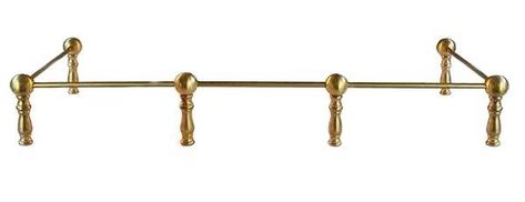 Vintage Shelf Rail: customize to your needs– Paxton Hardware ltd Brass Shelf Rail, Paxton Hardware, Shelf Rail, Brass Shelf Brackets, Brass Shelf, Bourbon Room, Kitchen Rails, Brass Shelves, Brass Furniture