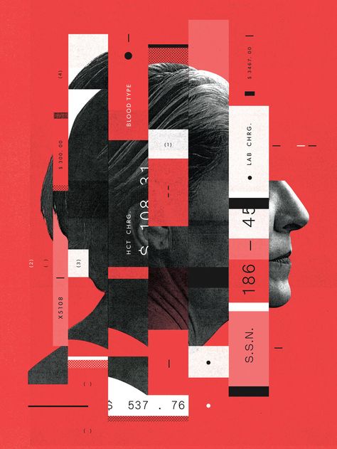 Design De Configuration, Poster Grafico, Illustration Design Graphique, Posters Conception Graphique, Red Poster, Poster Graphic Design, Medical Posters, Art Du Collage, Buch Design