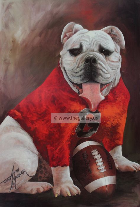 New UGA University of Georgia Bulldog Poster by Anni Moller 24x36 print only Uga Bulldog, Georgia Bulldog Mascot, Covington Georgia, Uga Bulldogs, Georgia Dawgs, Georgia Bulldogs Football, Georgia Bulldog, Bulldog Mascot, Georgia Football