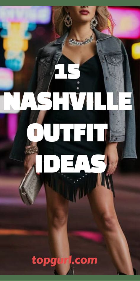 15 Nashville Outfit Ideas: From Honky-Tonk to High Fashion in Music City Nashville Bling Outfit, Outfits For Billy Bobs Texas, Nashville Tennessee Outfits September, Biker Rally Outfit, Gruene Hall Outfit, Ryman Auditorium Nashville Outfit, Buckle Bunny Outfits Halloween, Nashville Outfits New Years, Fall Nashville Outfits 2024