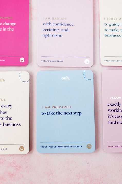 Channel your inner CEO with this sophisticated affirmation deck. Featuring bold, uplifting statements, these cards will help you manifest success, productivity, and Confidence. Use them to stay focused and motivated. #AffirmationCards #Empowerment #Manifestation Affirmation Design, Travel Branding, Reflection Poster, Affirmation Deck, Neural Pathways, Positive Statements, Manifest Success, Hope Art, Successful Business Tips