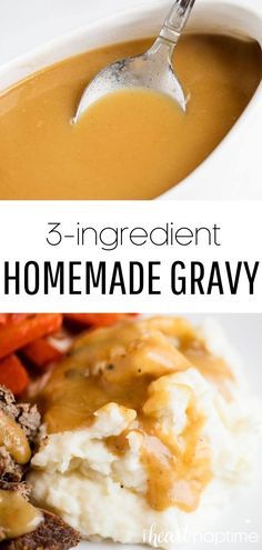 EASY homemade gravy made with 3 ingredients in under 10 minutes! Simple to make and perfect for beginners. #gravy #homemadegravy #browngravy #gravyrecipe #homemade #mashedpotatoes #beef #comfortfood #recipes #iheartnaptime Easy Homemade Gravy, Turkey Gravy Recipe Easy, Homemade Gravy Recipe, Easy Gravy Recipe, Beef Gravy, Homemade Gravy, Gravy Sauce, Tasty Videos, Gravy Recipe