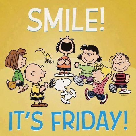 Smile Snoopy it's Friday Funny Clip Art, Snoopy Friday, Funny Clip, 귀여운 음식 그림, Friday Quotes Funny, Happy Friday Quotes, Snoopy Images, Peanuts Cartoon, Snoopy Quotes