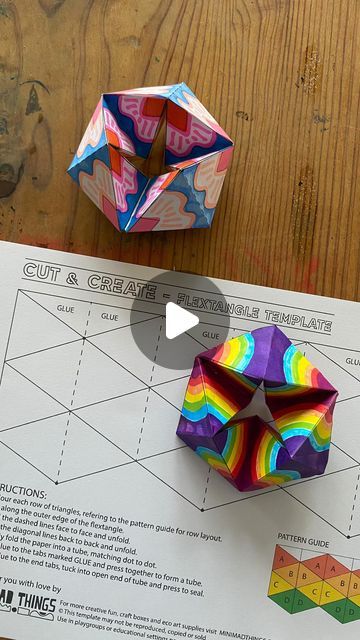 Cardboard Challenge Ideas, Flexagon Template, Math Origami, Flextangle Template, Rainbow Headboard, Wooden Bath Panel, Finger Games, Wooden Coat Hangers, Elements And Principles