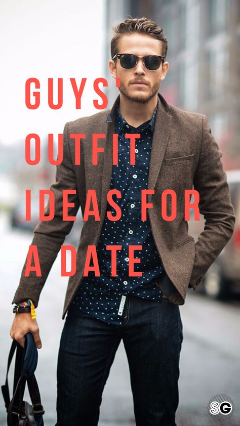 We've got dressy and casual outfit ideas for guys for all your date nights (and day dates!) this fall and winter, only on Style Girlfriend | date night outfit, date outfits for guys, mens outfit ideas for date, date outfit winter, date outfit casual, date outfit casual winter, outfit ideas for men #fallstyle #mensstyle #datestyle Mens Dinner Outfit, Night Out Outfit Men, Mens Date Night Outfit, Dinner Outfit Men, Men Date Night Outfit, Date Night Outfit Men, Night Outfits Winter, Winter Date Outfits, Casual Date Night Outfit