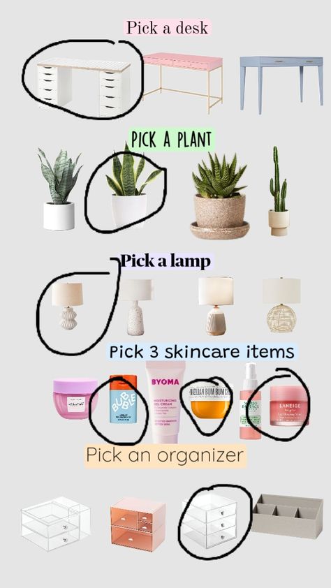 Picking a desk set up! Please go follow the owner! #remix #aesthetic #preppy #desk #plants #orginizing #organized Remix Aesthetic, Preppy Desk, Make Up Desk, Desk Plants, Makeover Bedroom, Aesthetic Preppy, Room Makeover Bedroom, How To Organize, Desk Set