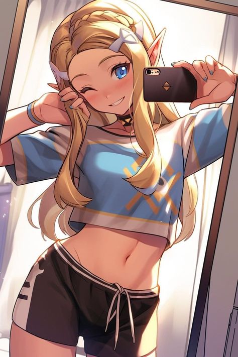 Zelda Core, Cute Zelda, Princess Zelda Art, Link Zelda Art, Zelda Drawing, Zelda Anime, Legend Of Zelda Characters, Princesa Zelda, Nintendo Princess