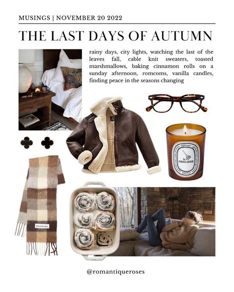 Moodboards Aesthetic, Nyc Lifestyle, Fall Mood Board, Favourite Season, Autumn In New York, Vanilla Candle, Aesthetic Autumn, Last Days, Autumn Cozy