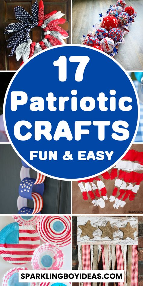 Looking for some patriotic crafts to celebrate the 4th of July or other American holidays? Look no further than these creative and fun American crafts for all skill levels! From DIY patriotic wreaths to handmade 4th of July decorations, these 4th of July crafts are perfect for showing off your love for America. So grab your red, white, and blue supplies and get crafting with these patriotic craft ideas. Patriotic Ornaments, Patriotic Crafts Diy, Crafts 2024, 4th Of July Crafts, Patriotic Diy, Patriotic Wreaths, Memorial Day Decorations, Flag Crafts, 4th July Crafts