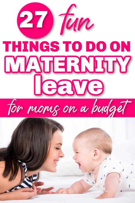 Things to do on maternity leave that won't break the bank. Here are 27 productive things to do on maternity leave that are free or very cheap. This list includes things to do on maternity leave before baby arrives and after you are with your newborn. alleviate boredom on maternity leave and even make money with these tips Maternity Leave Daily Routine, Maternity Leave Meals, Maternity Leave Schedule, Maternity Leave Bucket List, Maternity Leave Quotes, Newborn Tips, Baby Nap, Mom Life Hacks, Natural Pregnancy