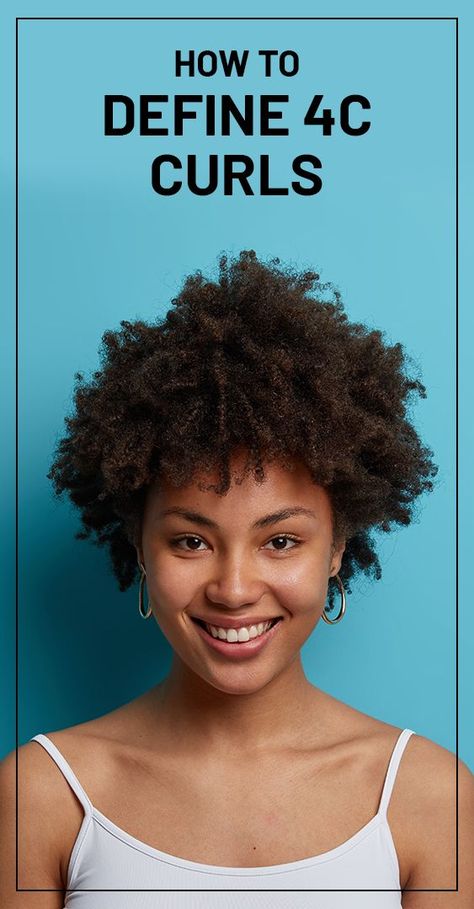 Define 4c Curls, Defined Curls Natural Hair, 4c Hair Type, Types Of Curly Hair, Hair Definition, 4a Hair Type, 4c Curls, Black Hair Curls, Natural Curly Hair Care