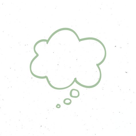 Thought bubble green psd business icon | premium image by rawpixel.com / nunny Thought Bubble Illustration, Thought Bubble Aesthetic, Bubble Doodle, Bubble App, Ios14 Layout, Bubble Speech, Thought Bubble, Thought Bubbles, Business Icon