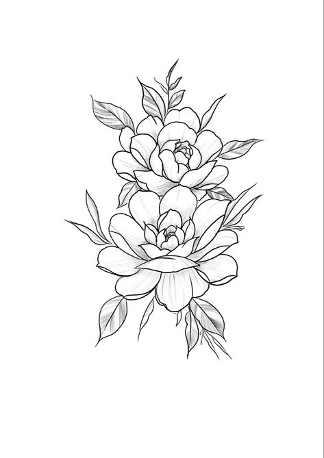 @julian.satattooer Peony Drawings, Flower Tattoo Peony, Peony Flower Tattoo, Tattoo Peony, Rosen Tattoo Frau, Peony Flower Tattoos, Simple Flower Tattoo, Back Of Shoulder Tattoo, Rosen Tattoo