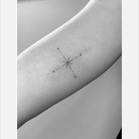 Winterstone Tattoo, Small Compass Tattoo Women, Compass Tattoo Simple, Dainty Compass Tattoo, Tattoo Compass Woman, Fine Line Compass Tattoo, Simplistic Compass Tattoo, Tiny Compass Tattoo, Small Fine Line Compass Tattoo