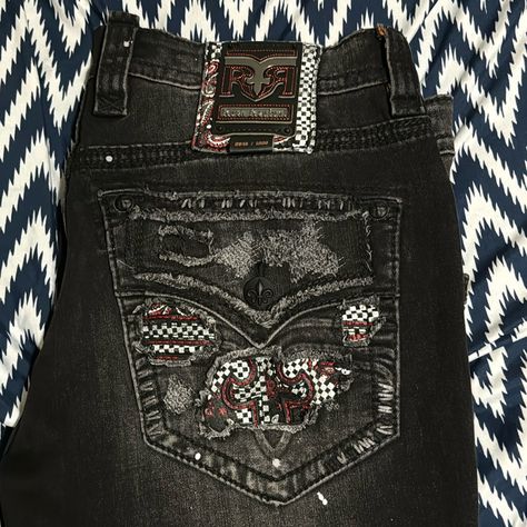 -Never Worn -Size 38 -Straight Leg -Collector Edition #946/1000 -From Buckle Non Smoking And Pet House -Red Stitching Within Pet House, Rock Revival Jeans, Jeans Rock, Night Aesthetic, Animal House, Rock Revival, Jeans Color, The Collector, Abs Workout