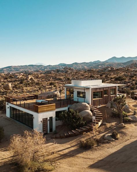 Whisper Rock Ranch Joshua Tree | Featured in AD - Houses for Rent in Pioneertown, California, United States - Airbnb Joshua Tree House Exterior, Joshua Tree Airbnb House, Desert Airbnb, Pioneertown California, Arizona Houses, Desert Cabin, Desert Ranch, California Houses, Joshua Tree Airbnb