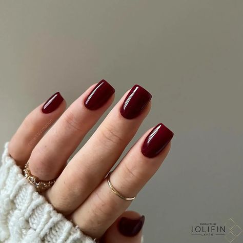 23+ Chic & Simple Red Nail Ideas (2024) - DrExplains Simple Red Nail Ideas, Simple Nail Looks, Mom Nail Ideas, Fall Short Nail Ideas, Red Classy Nails, Dark Red Fall Nails, Short Square Fall Nails, 2024 Fall Nail Colors, Fall Red Nails