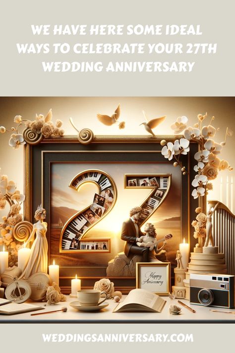 Discover enchanting and heartfelt ways to celebrate your 27th wedding anniversary! From intimate moments to grand gestures, find inspiration to make this year unforgettable. Whether it's a trip down memory lane or creating new memories, these ideas will add a spark to your special day. Perfect for couples seeking to honor their enduring love. #27thAnniversary #RomanticCelebrations #AnniversaryIdeas #LoveAndMarriage #TimelessLove #CoupleGoals #AnniversaryTips 27 Anniversary, Anniversary Dinner Ideas, 27th Wedding Anniversary, 27th Anniversary, Wedding Anniversary Celebration, Family Music, Anniversary Dinner, Cosmos Flowers, New Memories