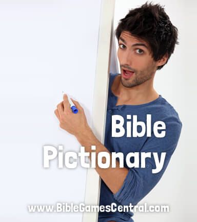 Bible Pictionary is a classic game where your goal is to get your teammates to correctly identify what you have drawn. A timeless favorite. Christian Pictionary Game, Bible Pictionary Ideas, Bible Pictionary Game, Bible Games For Teens, Biblical Games, Bible Games For Adults, Pictionary Word List, Bible Charades, Sabbath Activities