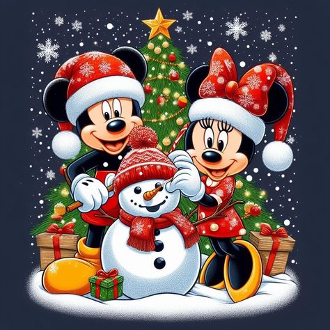 Disney Merry Christmas, Disney Christmas Decorations, Mickey Mouse Images, Mickey Mouse Pictures, Minnie Mouse Christmas, Minnie Christmas, Mickey Mouse Art, Cute Christmas Wallpaper, Mickey Mouse Wallpaper