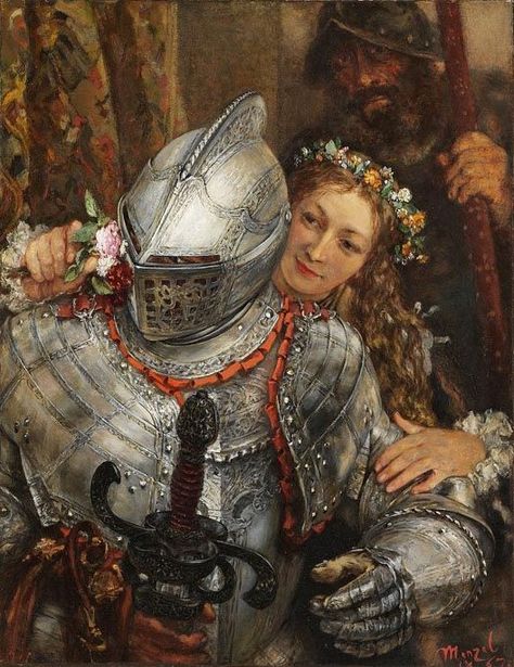 'Blindekuh' (Blind Man’s Buff) 1867 Adolph  Menzel (1815 -1905) Adolf Von Menzel, Era Victoria, Rennaissance Art, Caspar David Friedrich, Knight In Shining Armor, Hakone, Art Classique, Arte Inspo, Arte Fantasy