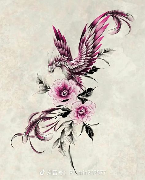 Phoenix Tattoo Sleeve, Tato Phoenix, Dragon Tattoo Stencil, Phoenix Tattoo Feminine, Small Phoenix Tattoos, Phönix Tattoo, Arm Sleeve Tattoos For Women, Phoenix Tattoo Design, Forearm Tattoo Women