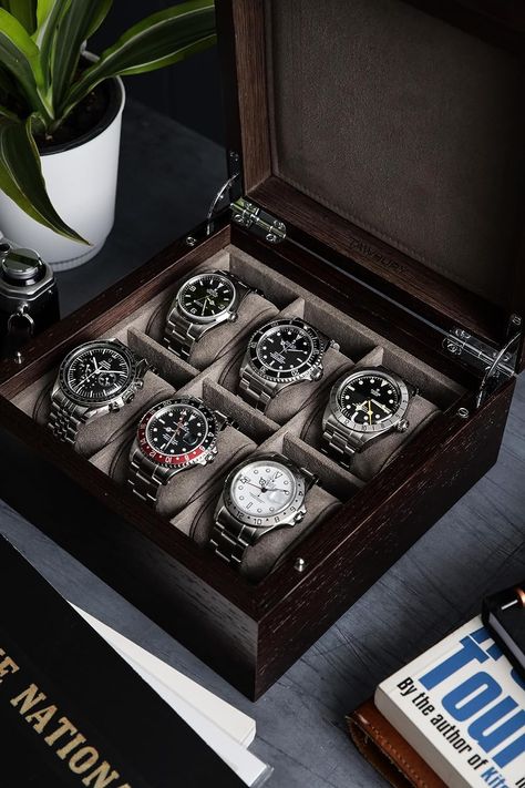 #watches Watch Case For Men, Luxury Watch Box, Watch Box For Men, Wood Watch Box, Wooden Watch Box, Watch Display Case, Mens Watch Box, Watch Cases, Wooden Watches For Men