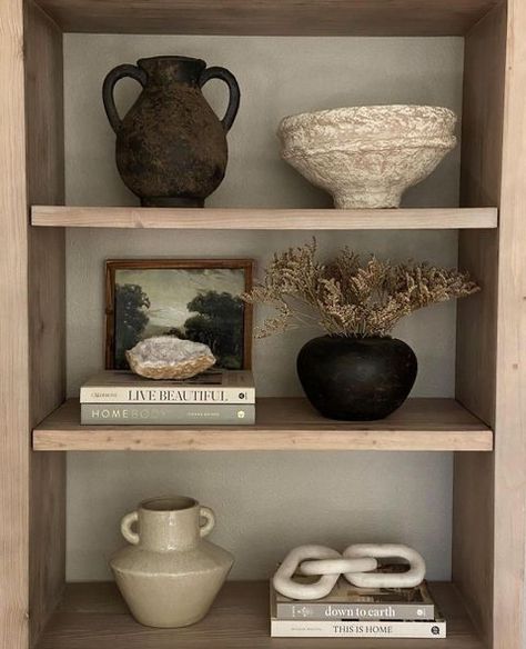 Shop recommended products from Annie Eber on www.amazon.com. Learn more about Annie Eber's favorite products. Shelf Decor Living Room, Styling Shelves, Bookcase Decor, Decorating Shelves, Bookshelf Decor, Decor Home Living Room, Shelf Decor, House Inspiration, تصميم داخلي