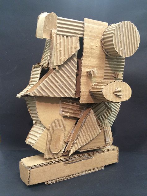 The smARTteacher Resource: Cardboard Cubist Sculptures Postmodern Sculpture, Cubist Sculpture, Cubism Painting, 3d Art Projects, Sculpture Art Projects, Sculpture Lessons, Cardboard Sculpture, Cubism Art, Sculpture Projects